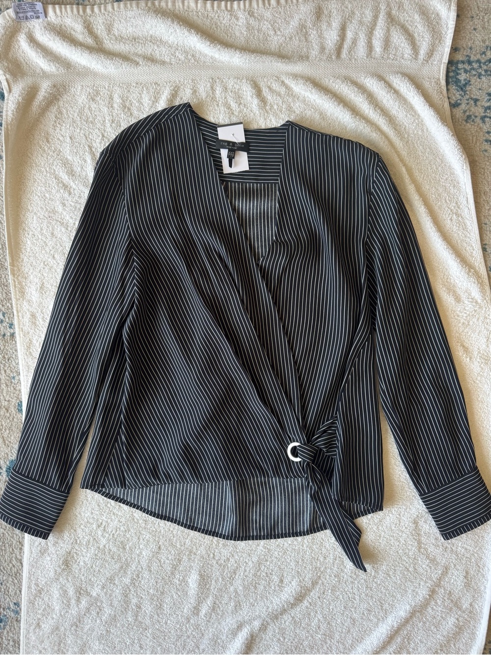 Rag & Bone Felix Popover Top 100% Silk